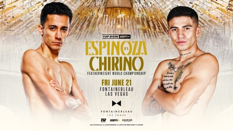 Rafael Espinoza-Sergio Chirino Featherweight World Title Battle Set for June 21 - Boxing Image