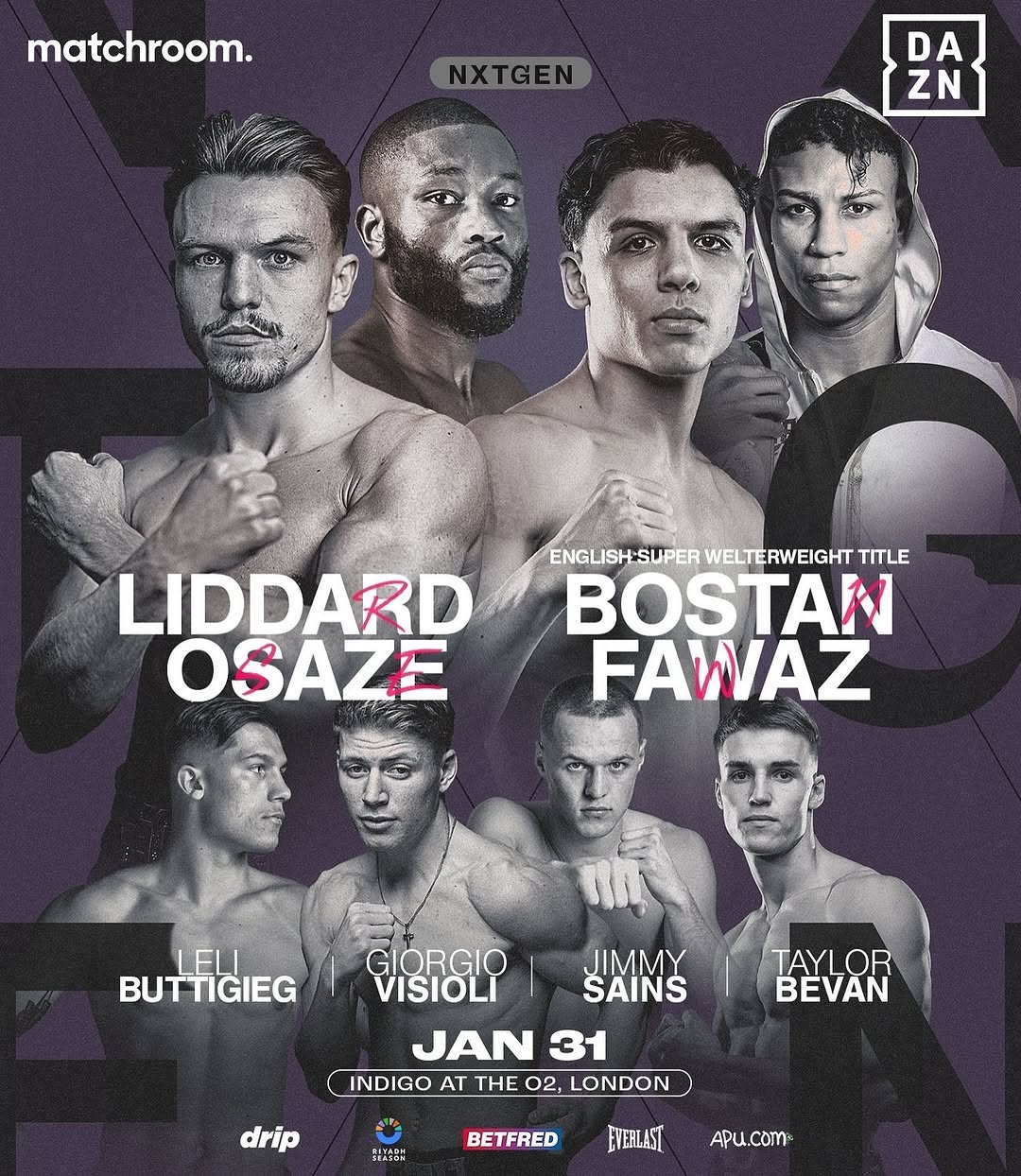 George Liddard vs. Derrick Osaze – January 26, 2025: The "Billericay Bomber" Takes Center Stage - Boxing Image