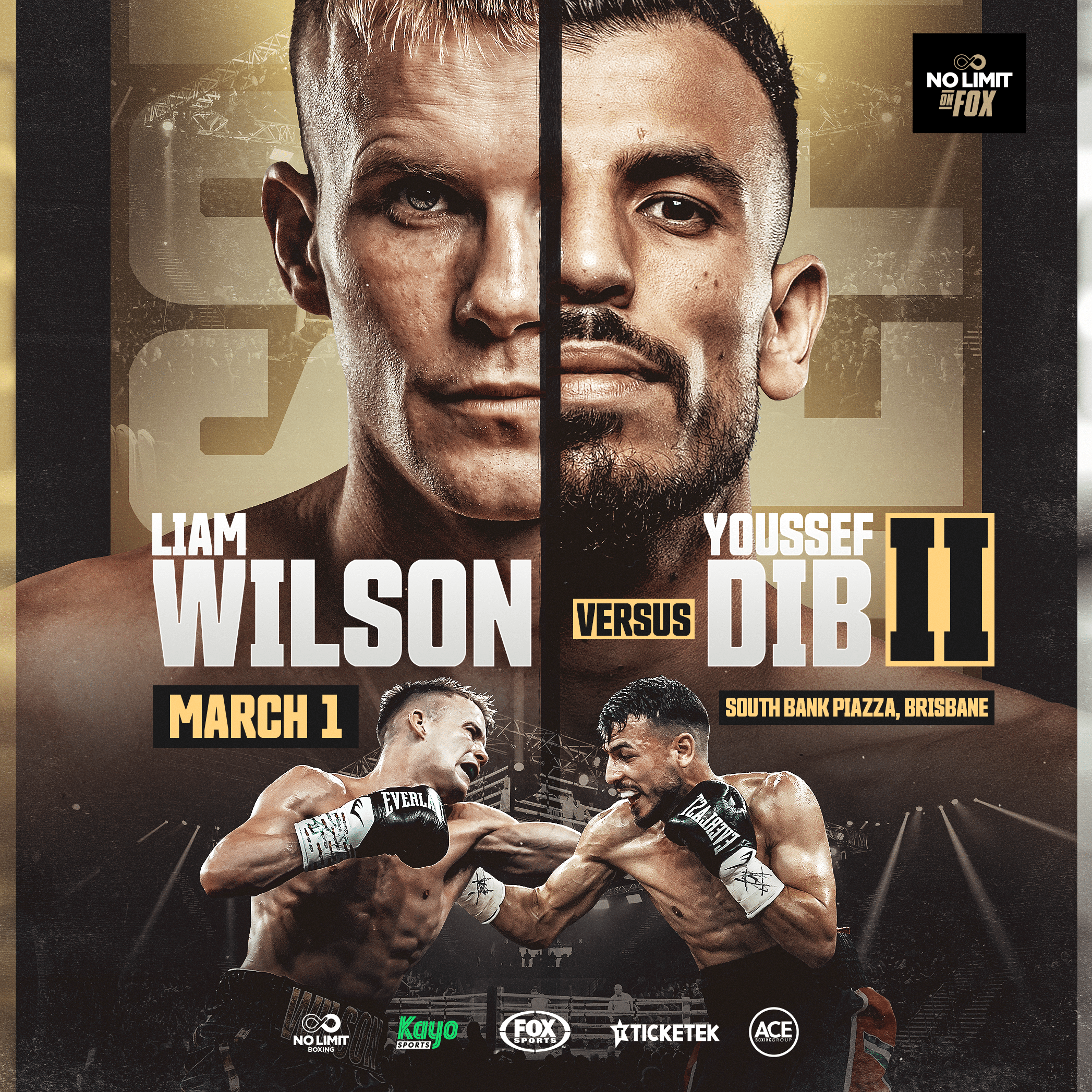 Wilson vs. Dib II Headlines No Limit Boxing’s Brisbane Blockbuster to Start 2025 - Boxing Image