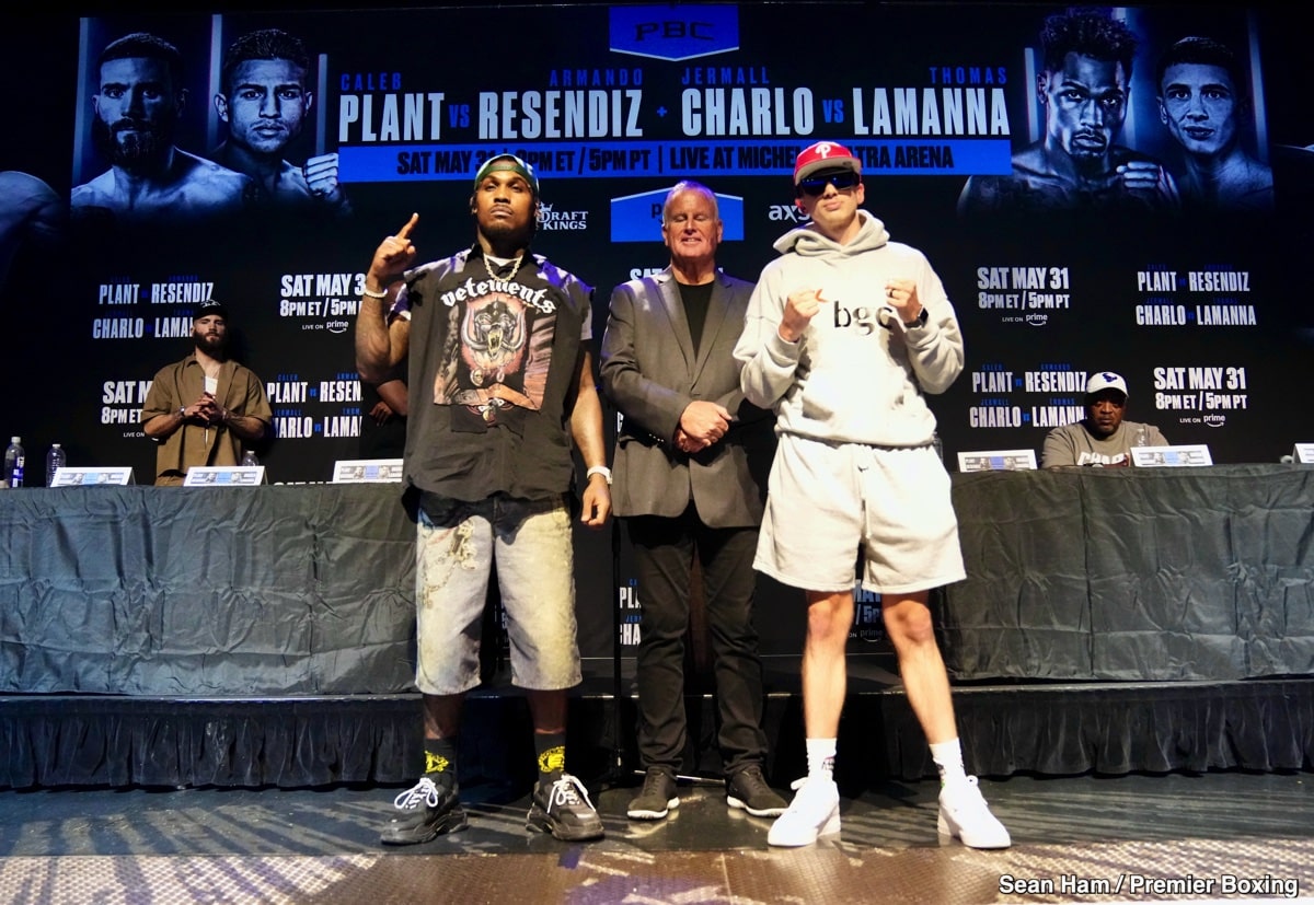 Caleb Plant and Jermall Charlo set the tone ahead of May 31 Vegas showdown - Boxing Image