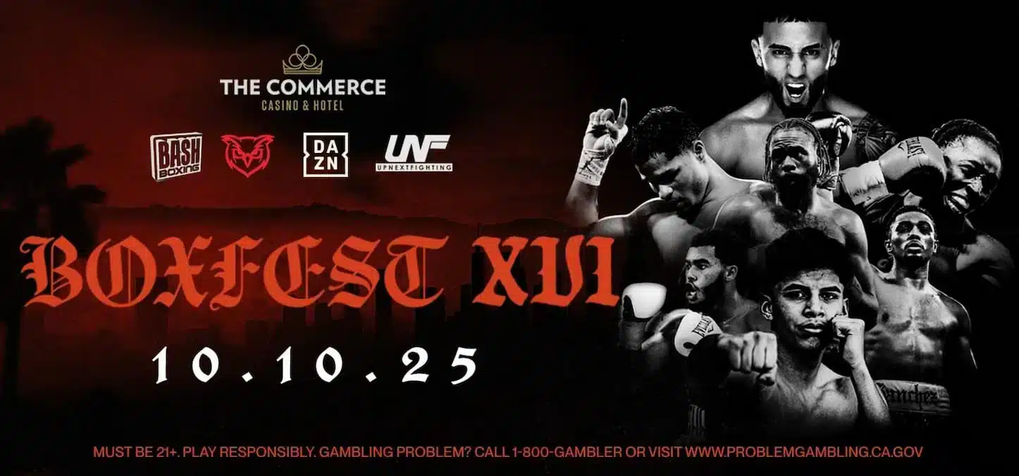 Red Owl’s Boxfest XVI hits Commerce Casino — Deonte Brown headlines, DAZN goes live with a mean broadcast crew - Boxing Image
