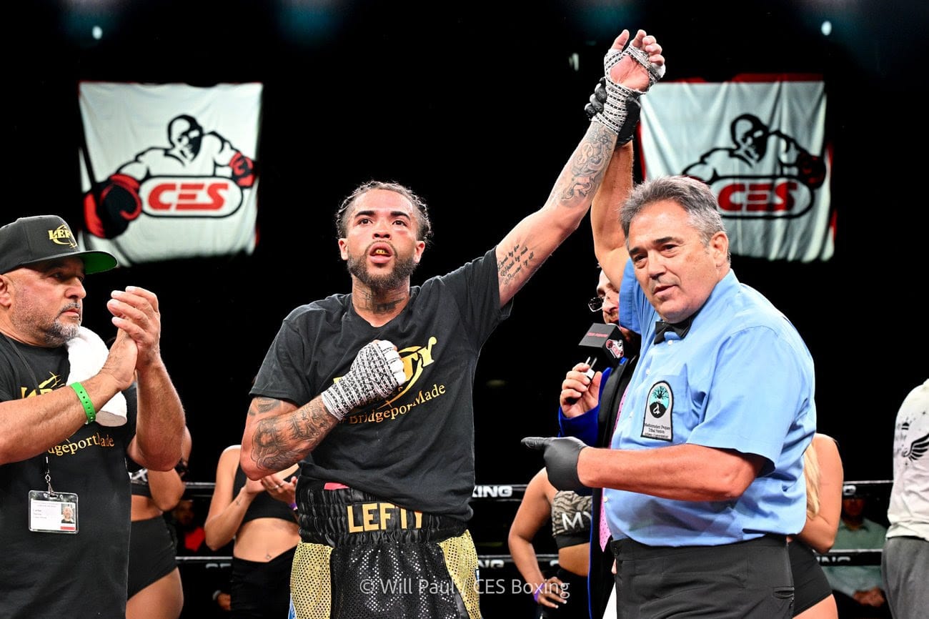 Jacob “Lefty” Marrero Destroys Garcia at Foxwoods; Augere Shocks Gotti III in CES War Night - Boxing Image