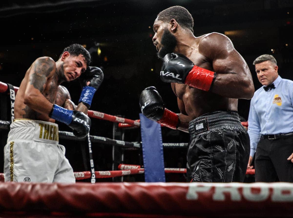 Results: Justin Pauldo Breaks Down Nike Theran After Scare In Fresno - Boxing Image