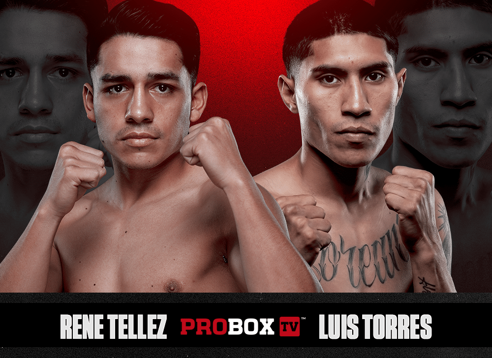 Rene Tellez Giron Tests Luis Torres in Title Eliminator - Boxing Image